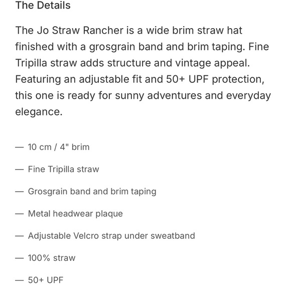 Brixton Jo Straw Rancher Hat - Picture 5 of 9